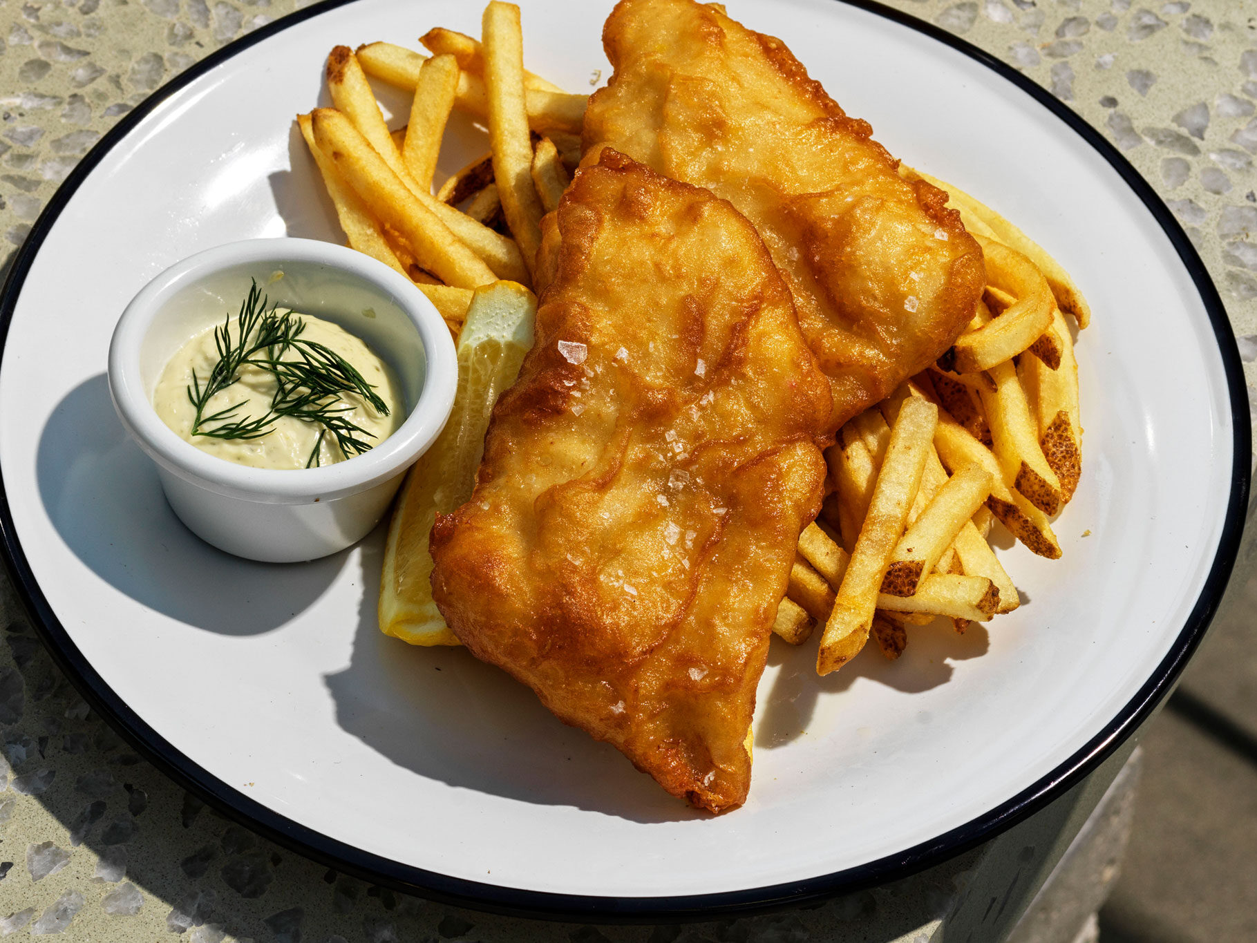 Battered Fish and Chips, Jacksons on George