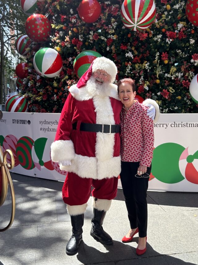 Santa Sydney Lord Mayor Clover Moore