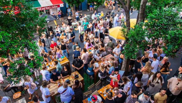 Sydney Streets festival, people. crowd