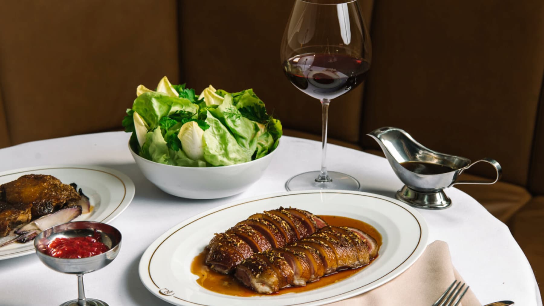 roasted duck with sauce sydney