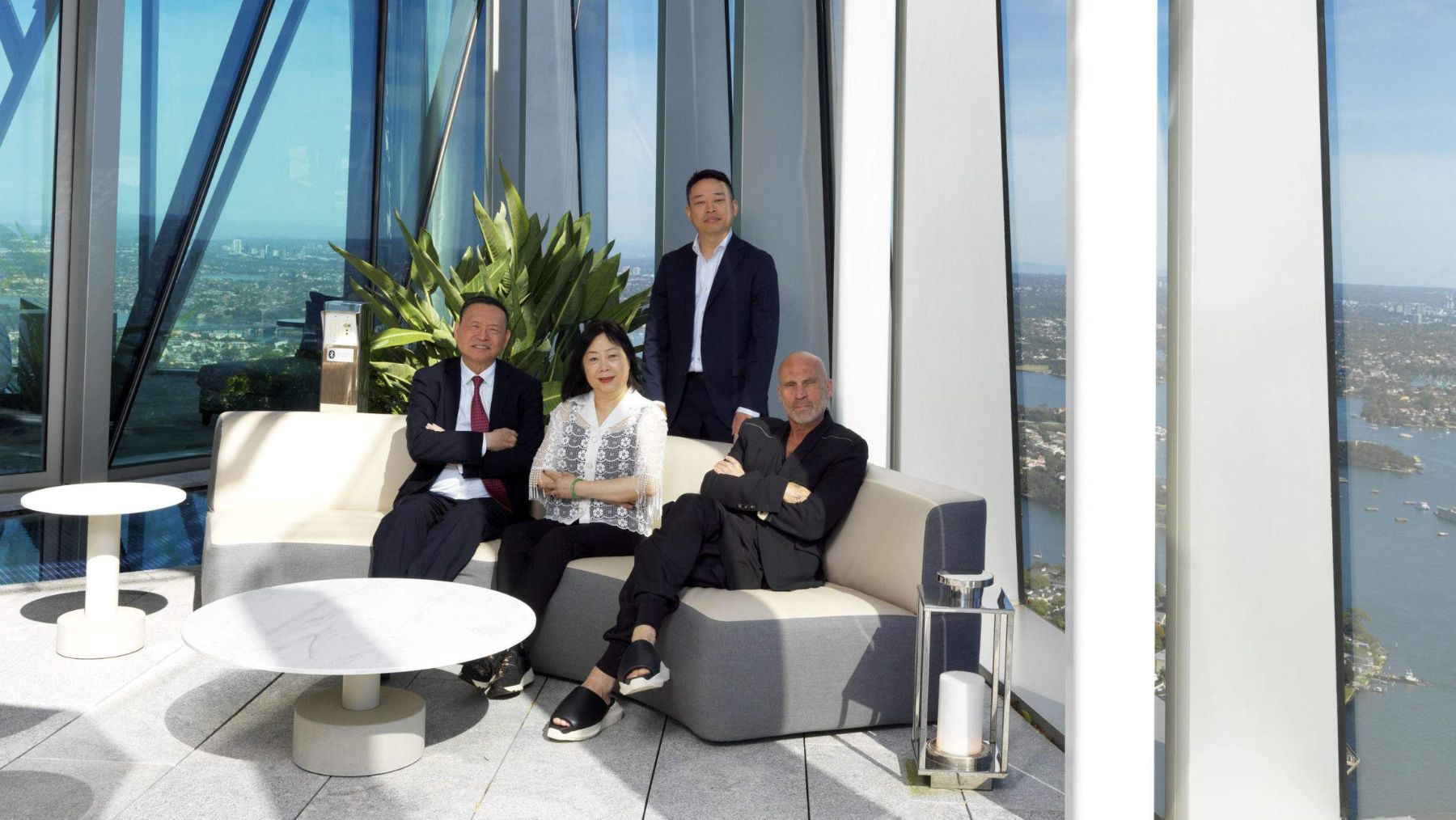Eric, Luna and Billy Wong from Golden Century and Maurice Terzini from Icebergs