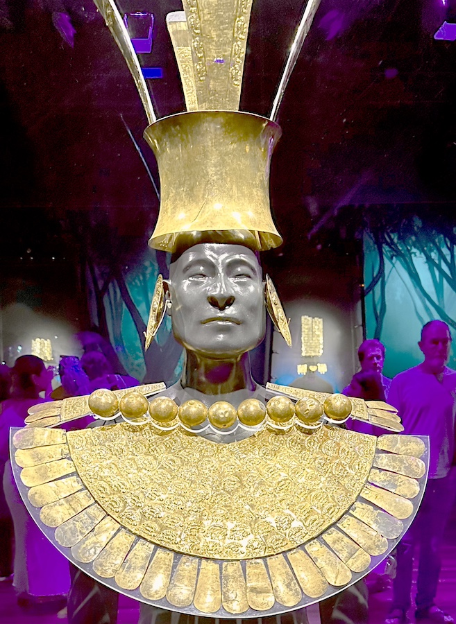 A Noble's golden garb, part of the Australian Museum's Machu Picchu and the Golden Empires of Peru exhibition.