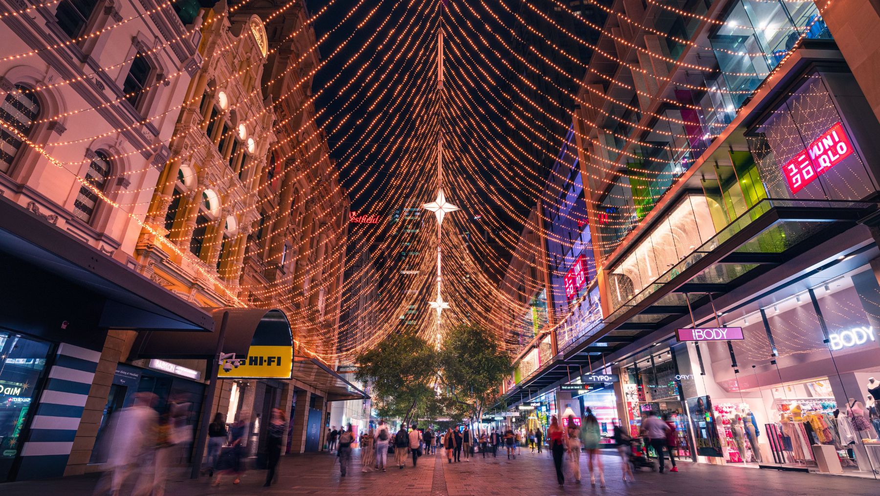 Pitt Street Mall Christmas Lights