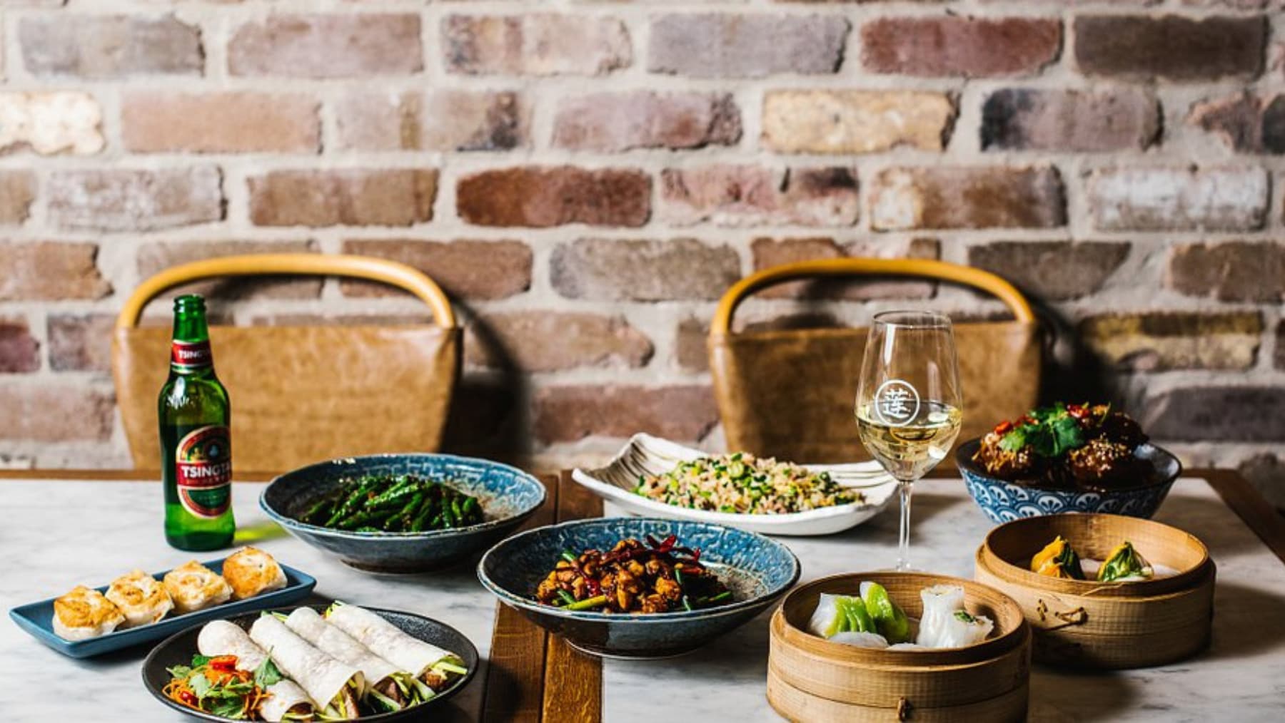 A spread of dim sum and dumplings in Sydney.