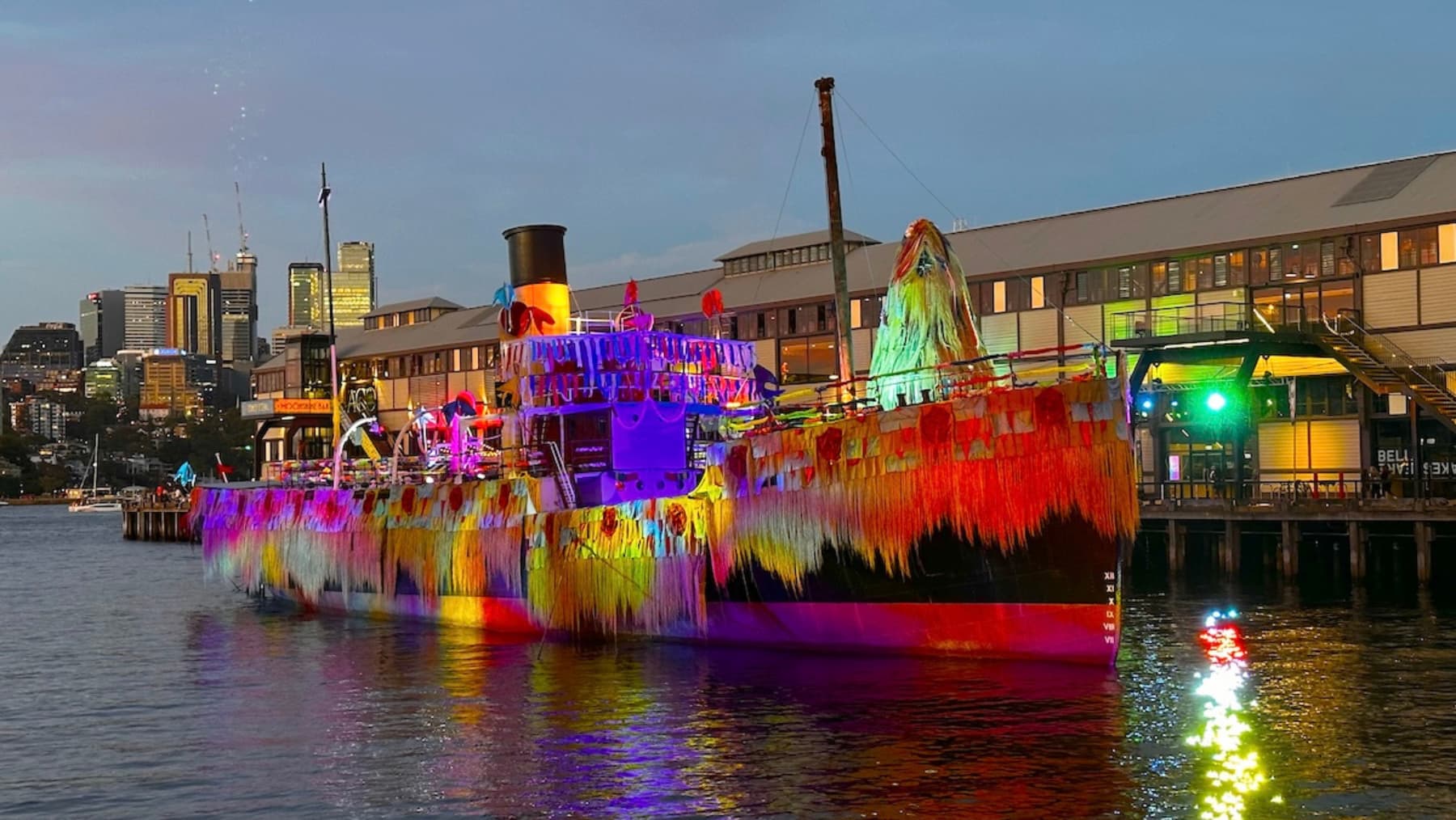 flamboyant boat in sydney harbour for the sydney festival planned for 2026