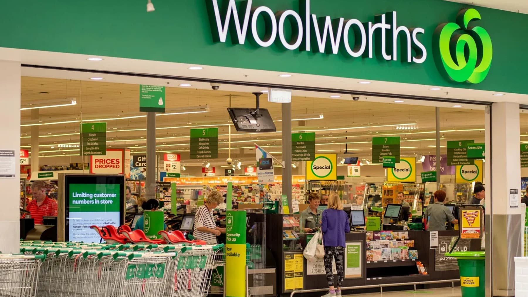 Woolworths supermarket in Sydney, Australia