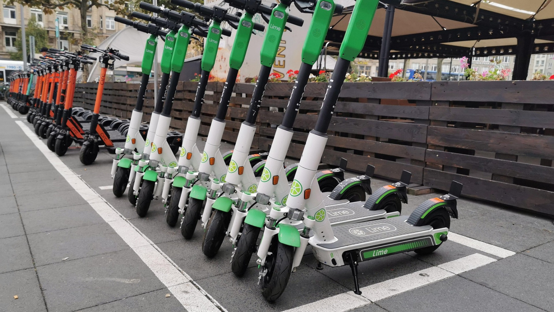 lime scooters in a row sydney