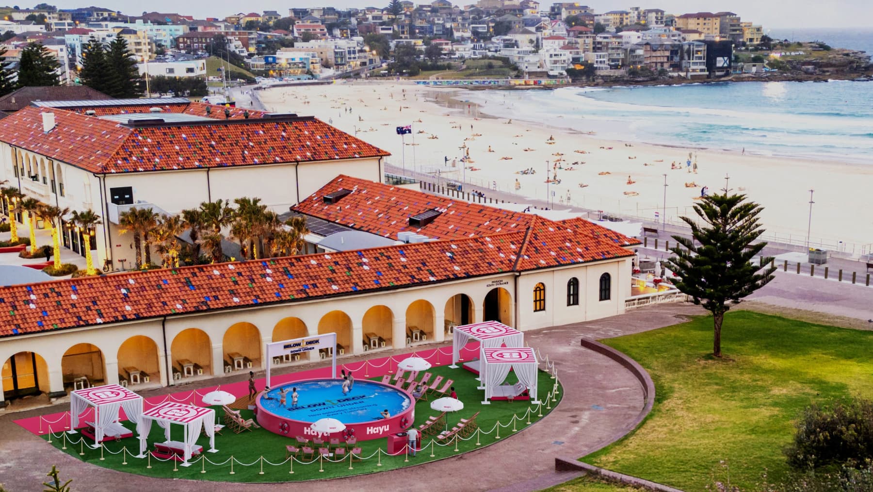 A hot tub party in Bondi