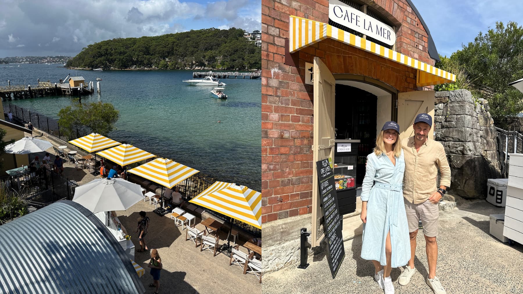 A charming French cafe in Chowder Bay