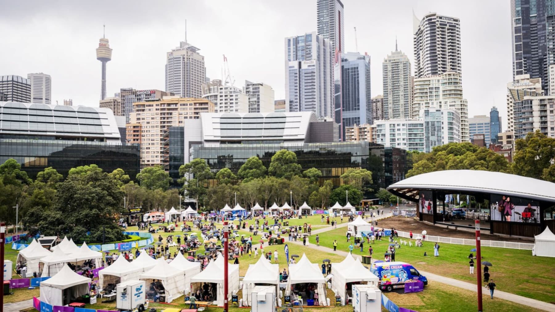Tumbalong Park in Darling Harbour