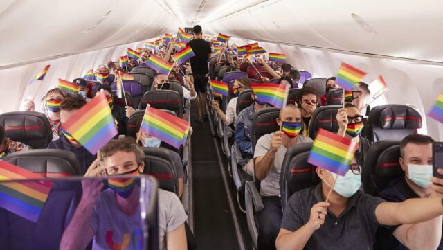 Virgin Australia pride flight