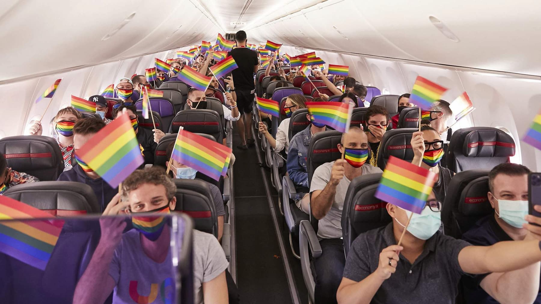 Virgin Australia pride flight