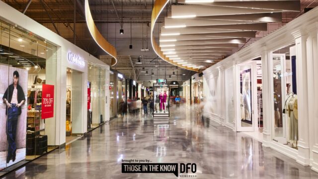 DFO Homebush is a premium outlet mall located 15 miles west of Sydney CBD.