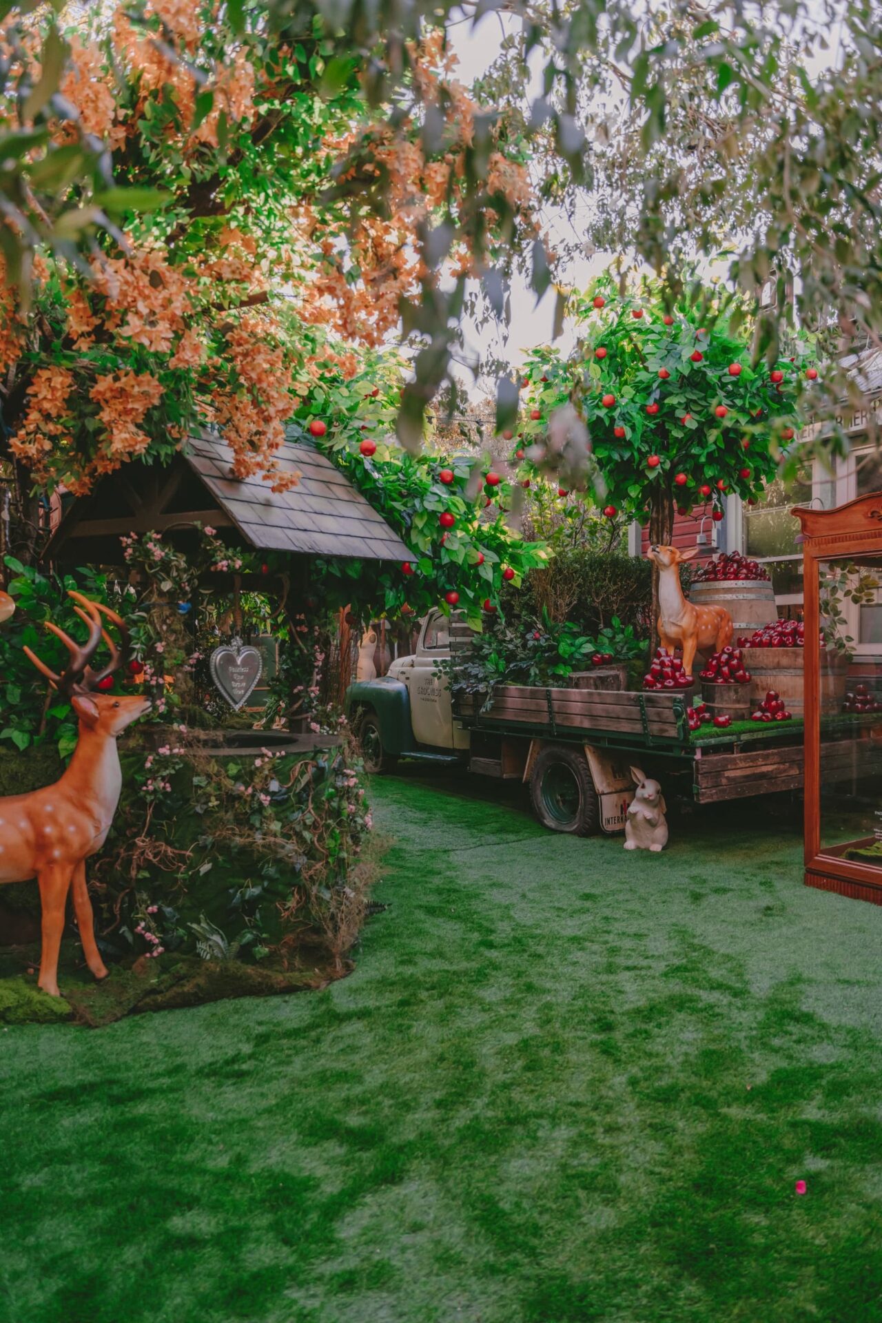 The Grounds of Alexandria has been transformed into an enchanted forest, in collaboration with Disney's Snow White live action remake.