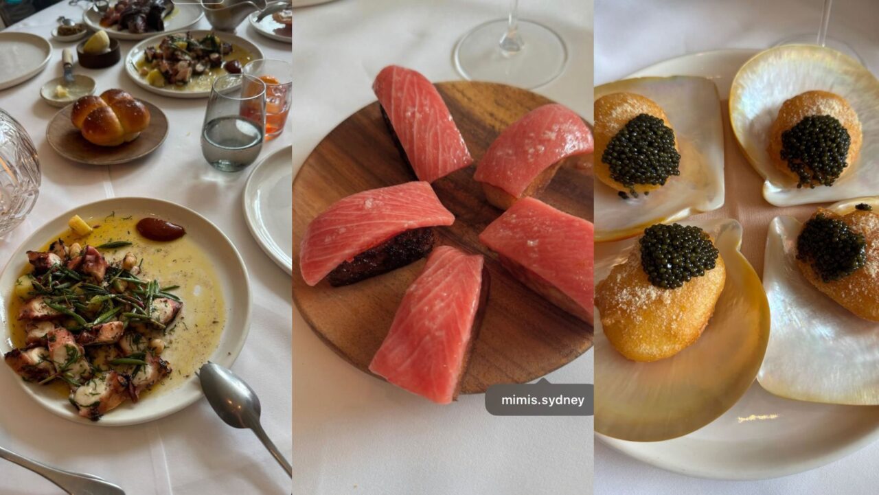 dinner options at Mimi's Coogee