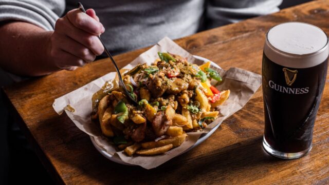 The taphouse spice bag in sydney and a guiness