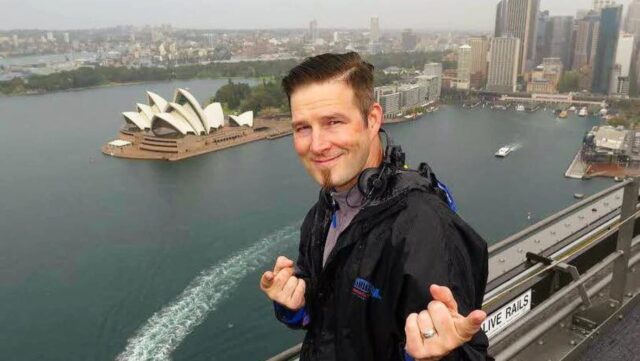 Darude on the Sydney Harbour Bridge