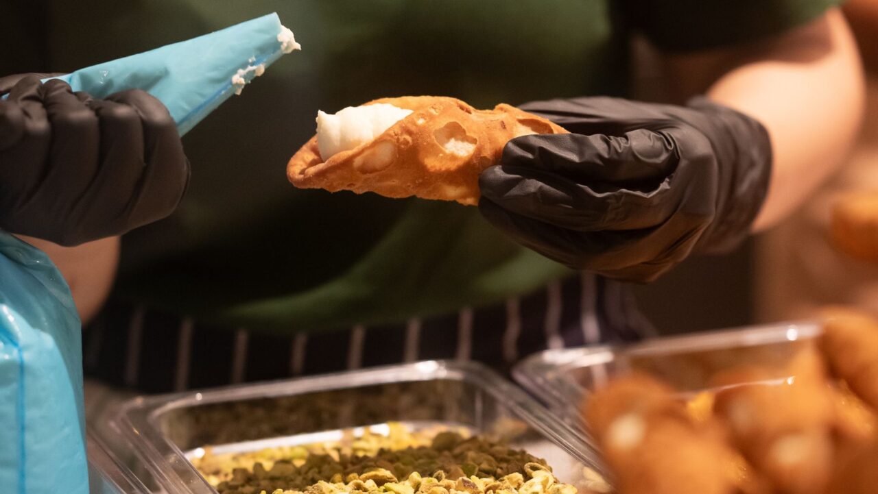 Biaggio Coffee and Cannoli serve Italian cannoli at Hay St Market. Image supplied