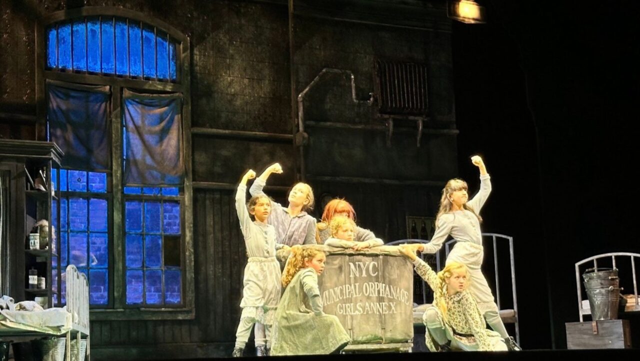 The young ensemble in annie