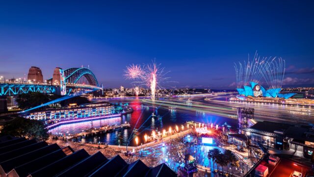 Sydney all lit up for Vivid Sydney