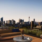 A rooftop of a hotel