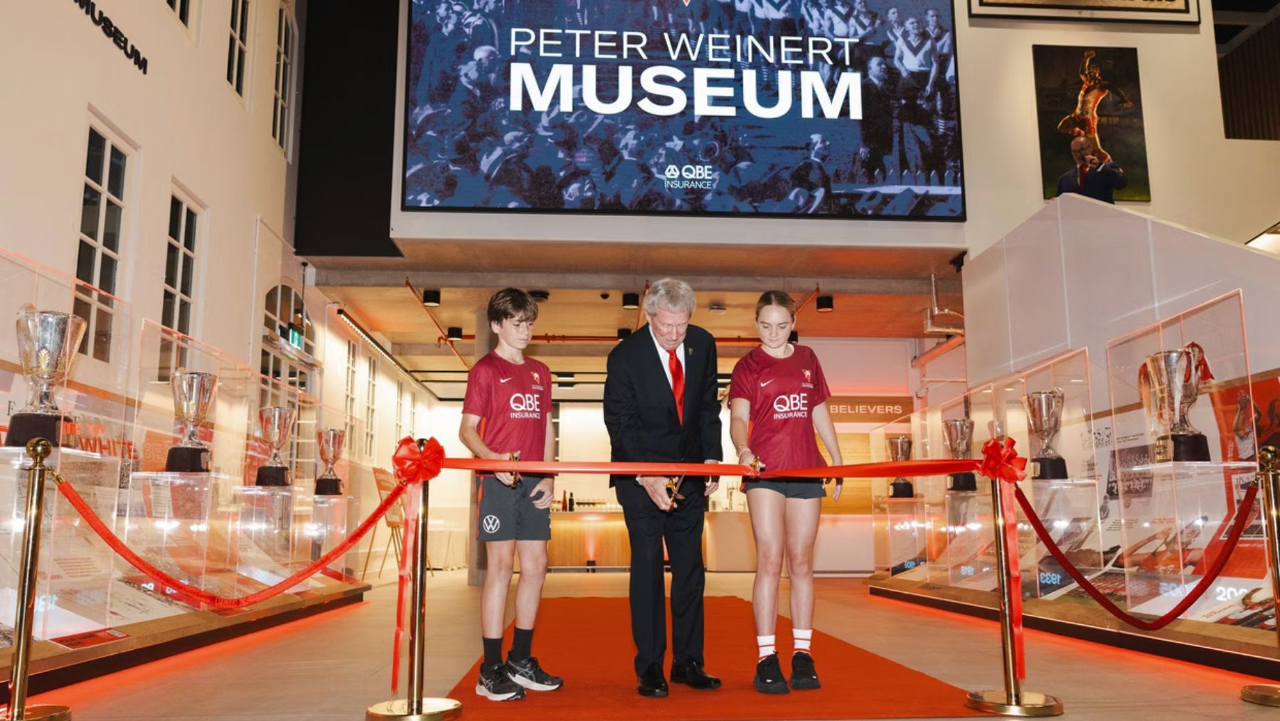 The Peter Weinert Museum was opened by Sydney Swans club President Peter Weinert.