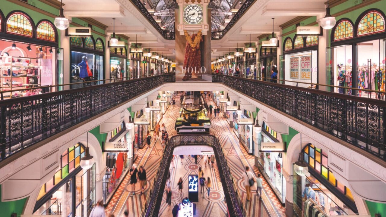 the qvb shopping centre