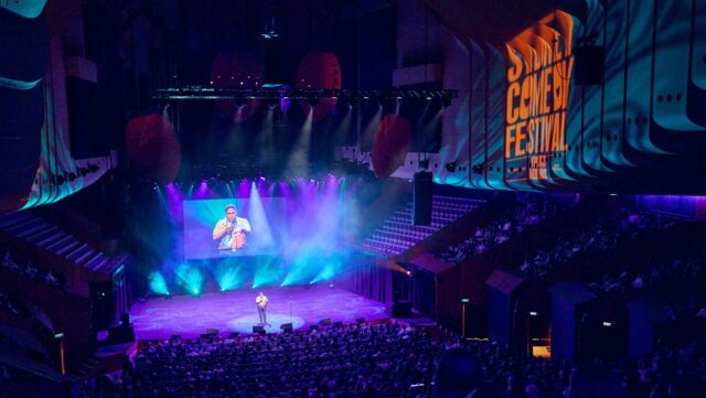 Watch the gala at the Opera House at Sydney Comedy Festival this weekend. (Image supplied).