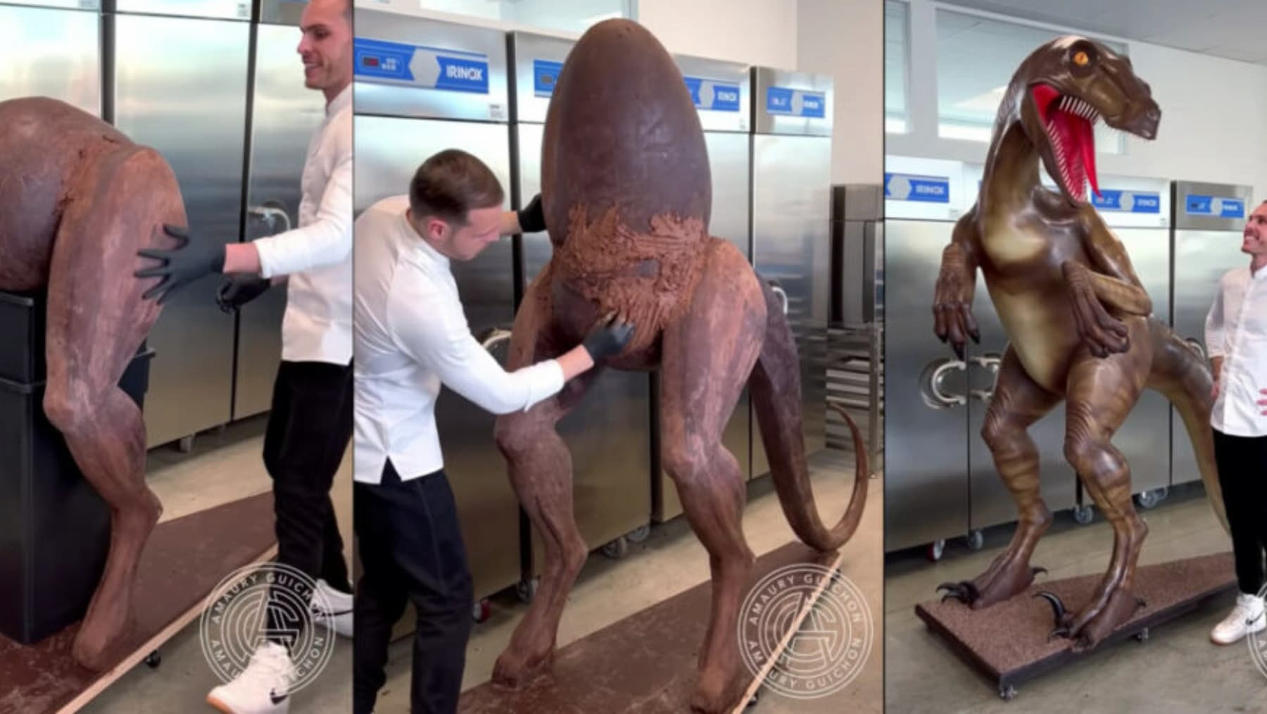 A chocolate sculpture