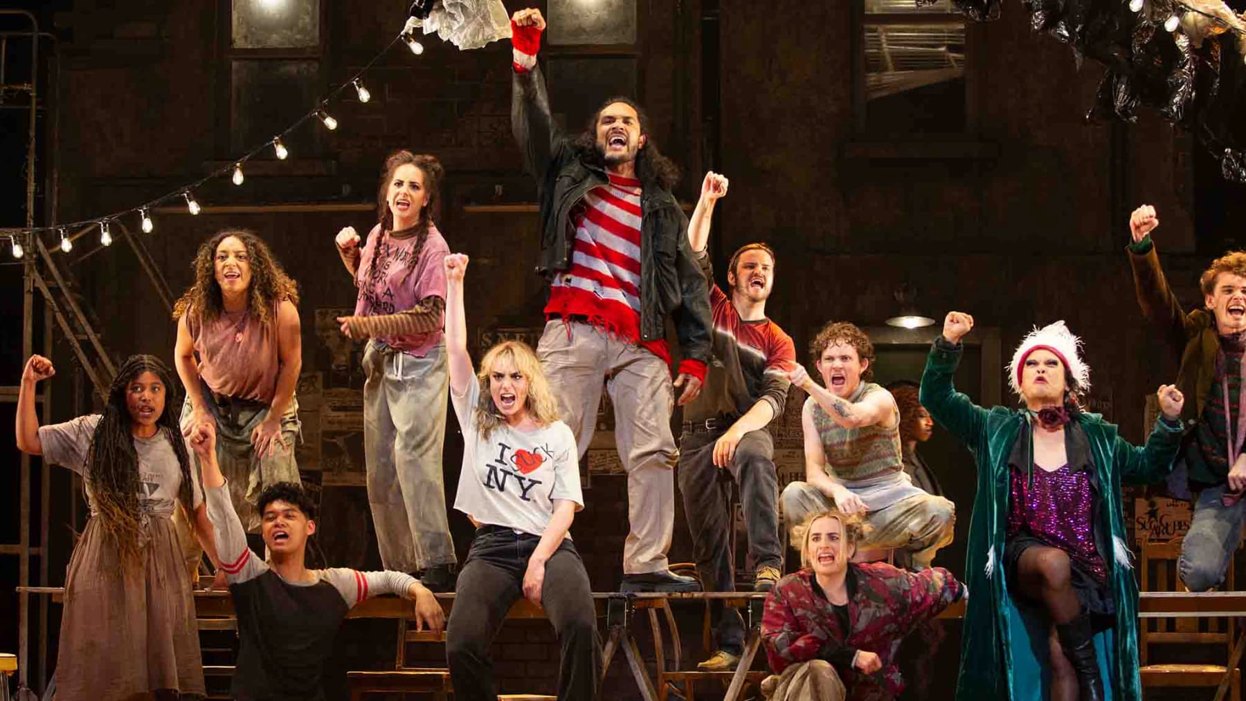 Rent being performed on stage