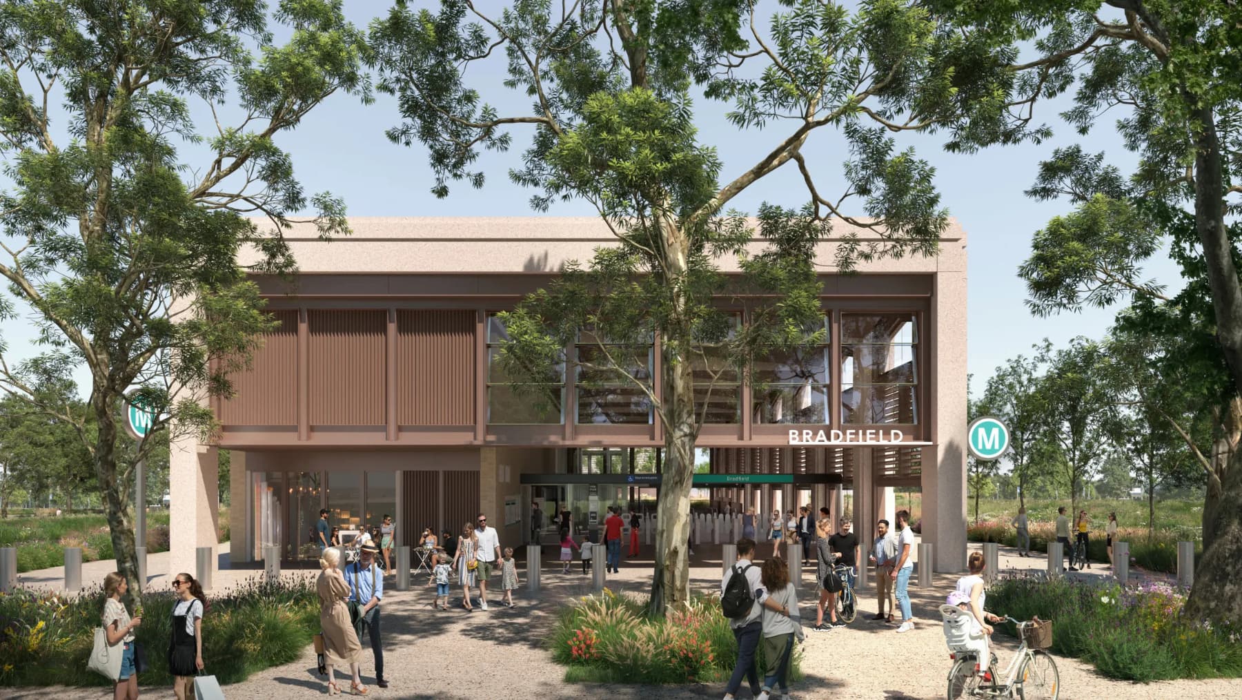 Render for Bradfield Metro Station