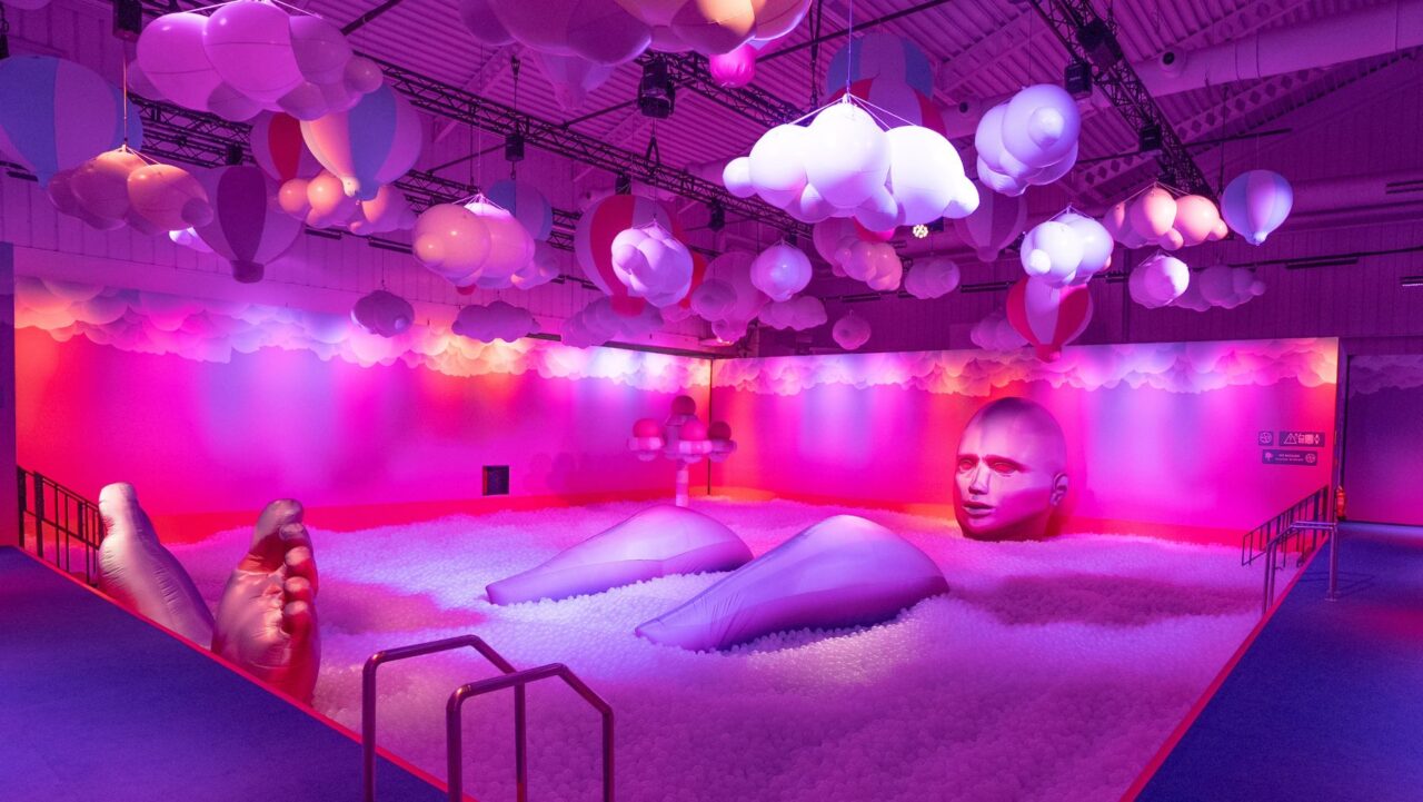 Giant ball pit at Bubble Planet