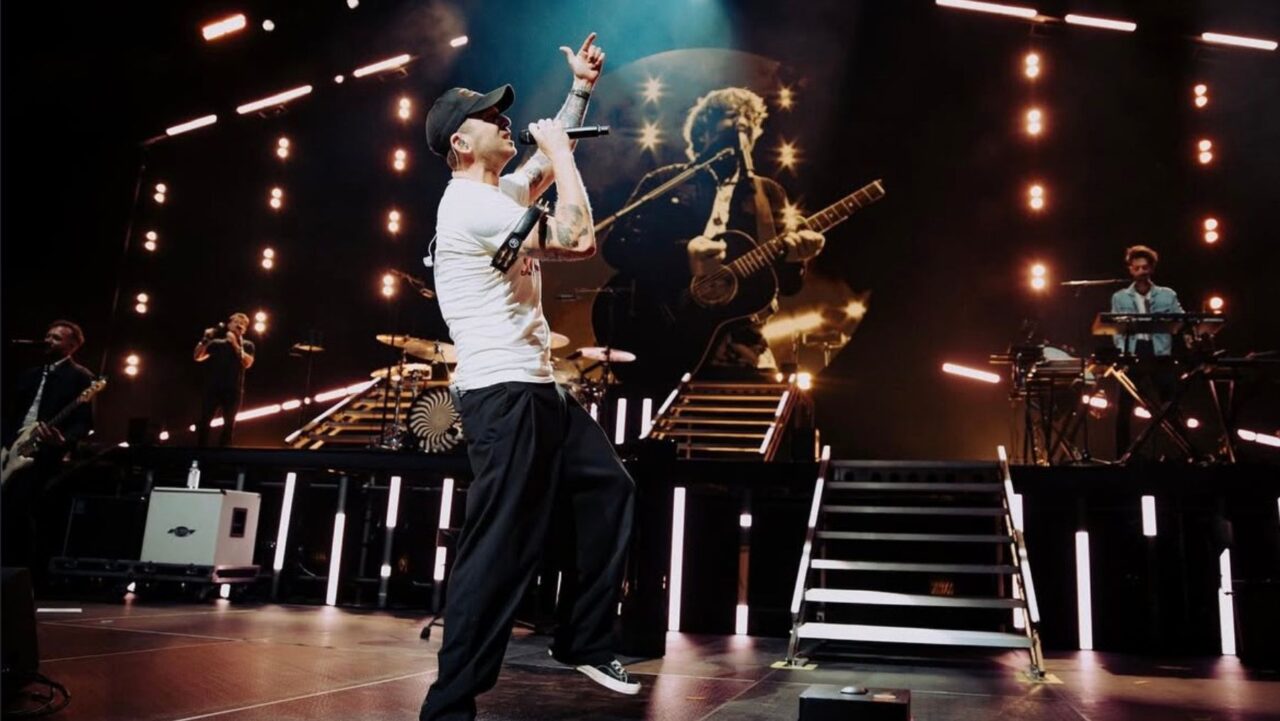 One Republic performing