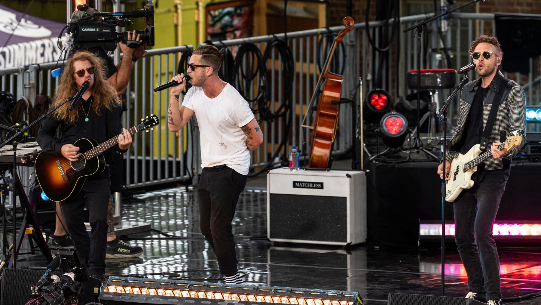 One Republic performing