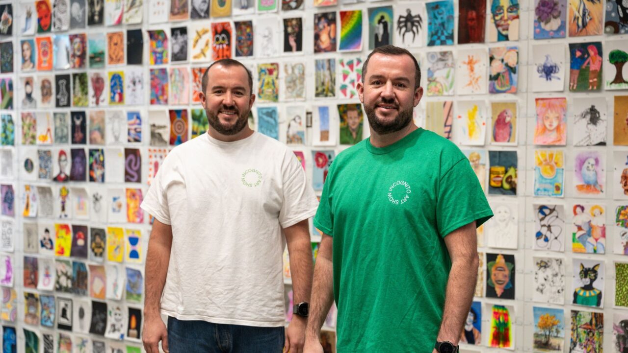 The founders of the Incognito Art Show, Ed and David Liston