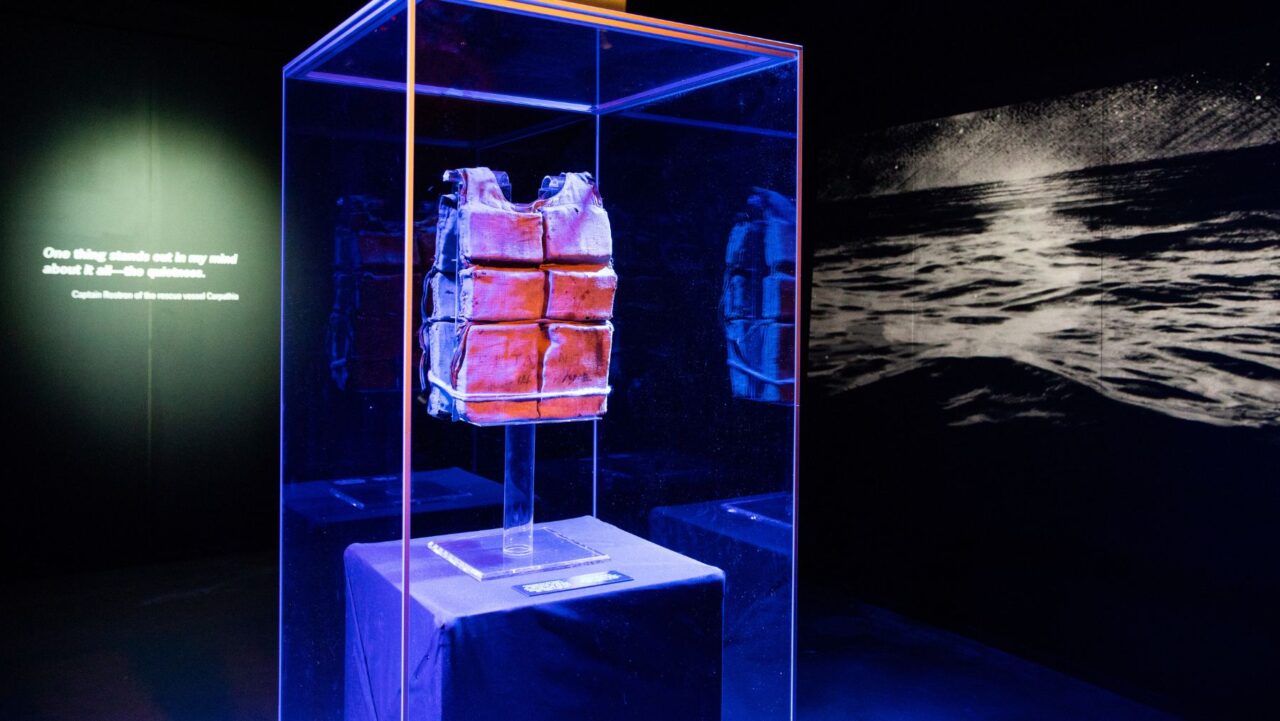 A life jacket is one of the 200 objects displayed at Titanic The Human Story, offering startling insight to the tragic sinking of the ship in 1912.