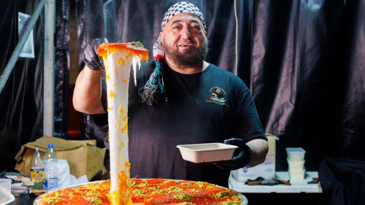 Yummy Yummy Knafeh are serving up their Lakemba Nights fan-favourite at Vivid Fire Kitchen