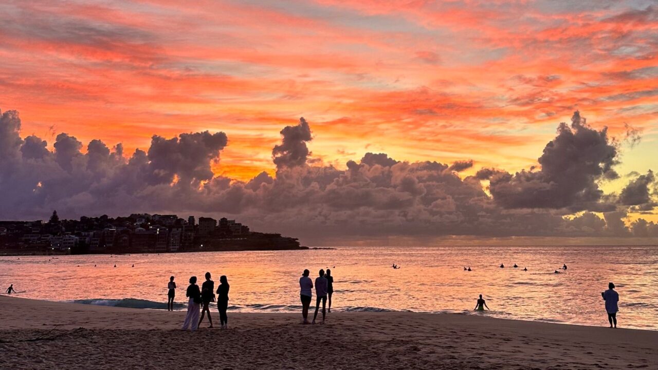 Bondi Beach is one of the best places to watch sunrise in Sydney.