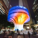 The CTA Building lit up for Vivid Sydney 2025