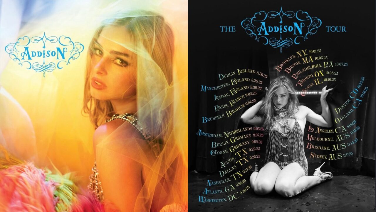 Addison Rae album and tour poster
