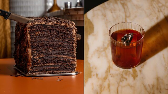 Cake and cocktail Rovollo