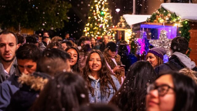 visitors at Christmas in July Sydney