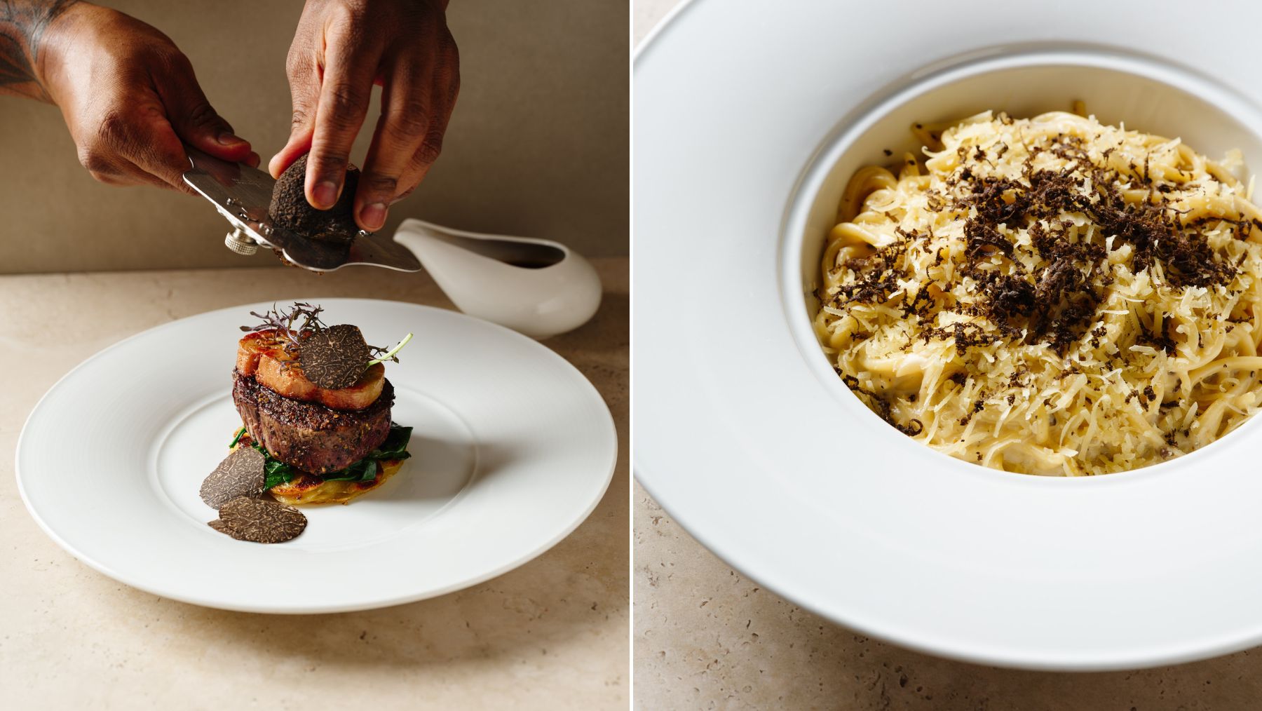 The Fullerton Hotel Sydney truffle tasting menu