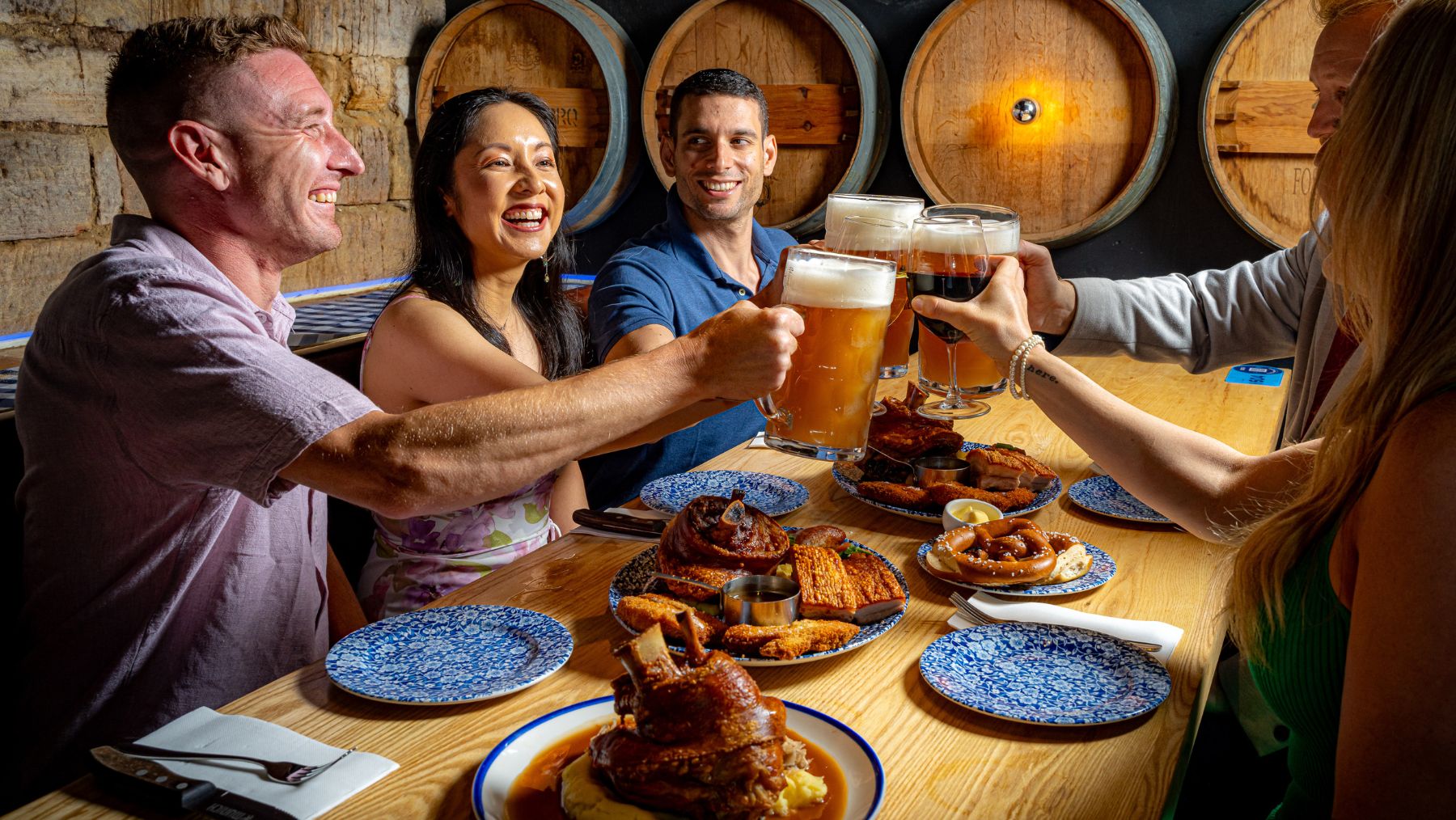 Munich Brauhaus Sydney Father's Day group