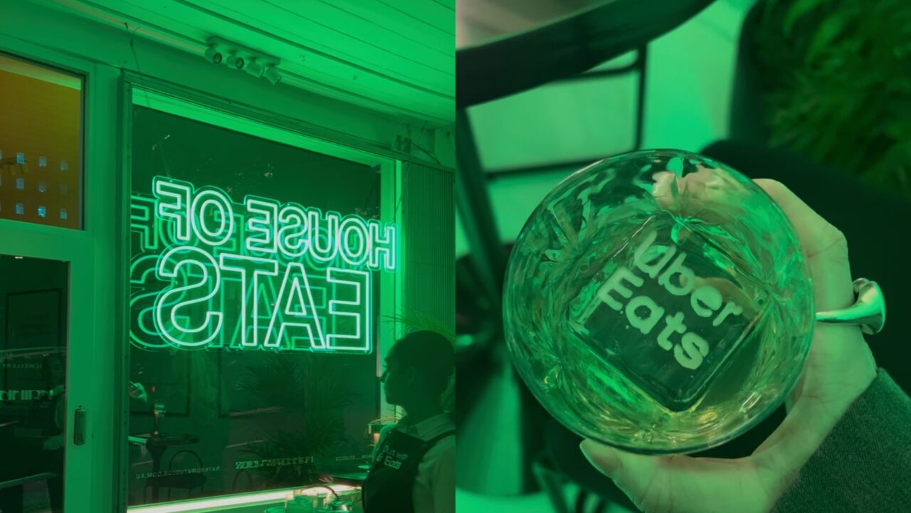 house of eats sign and verde negroni