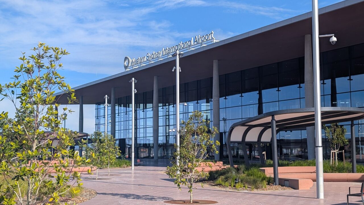 The exterior of Western Sydney Airport
