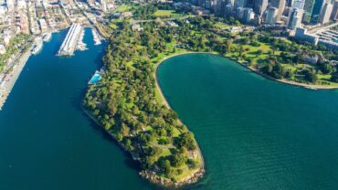 Aerial Royal Botanic Garden
