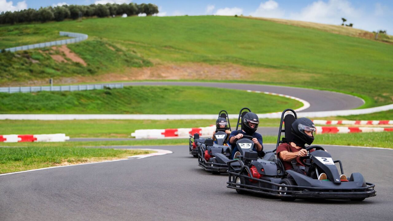 Go karts at Luddenham Raceway