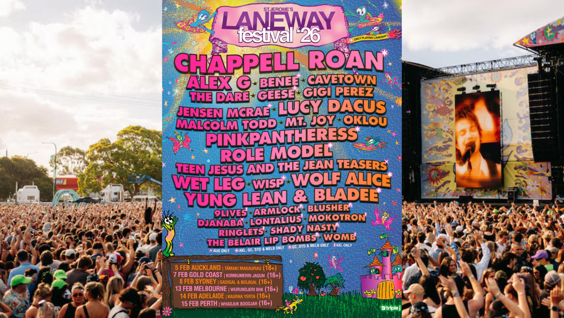 Laneway Festival Sydney Chappell Roan Leads 2026 Lineup Laneway Festival Lineup 