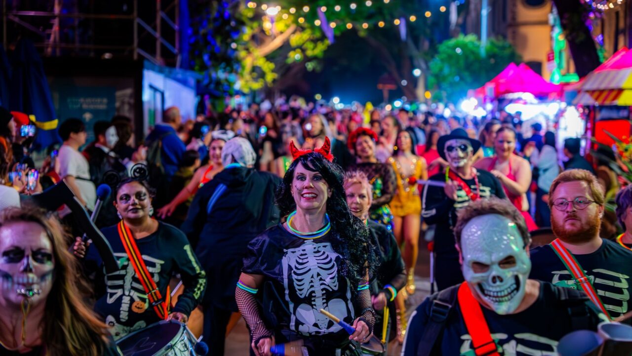 attendees enjoy Ghost in the Rocks